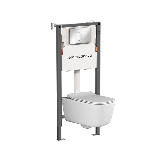 Ceramica Nova  CN3005_121002CH Комплект: Унитаз, Инсталляция, Кнопка смыва