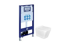 Aquatek ДЕЛЬТА Set AQUATEK ДЕЛЬТА INS25 Комплект: Унитаз, Инсталляция, Кнопка смыва