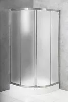 BelBagno DUE-R-2-90-P-Cr Душевой уголок 190х90х90 см, стекло рифленое/профиль хром