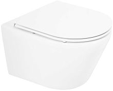 BelBagno BB8001CHR/SC TRE Чаша унитаза подвесного, с сиденьем, 36х50 см, белая