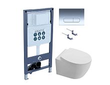 Aquatek Сириус SET AQUATEK СИРИУС PNS-07 4в1 Комплект: Унитаз, Инсталляция, Кнопка смыва