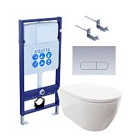 Aquatek Поларис SET AQUATEK ПОЛАРИС-014 4в1 Инсталляция с подвесным унитазом