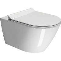 GSI 941511 Kube X Чаша унитаза подвесного 36х55 см, Swirlflush, без крепления, белый глянцевый