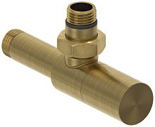 Сунержа 051-1400-1212 Вентиль угловой, (цилиндр) G 1/2" НР х G 1/2" НР, состаренная латунь