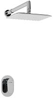 WasserKRAFT А12031 Встраиваемый комплект для душа с верхней душевой насадкой, хром