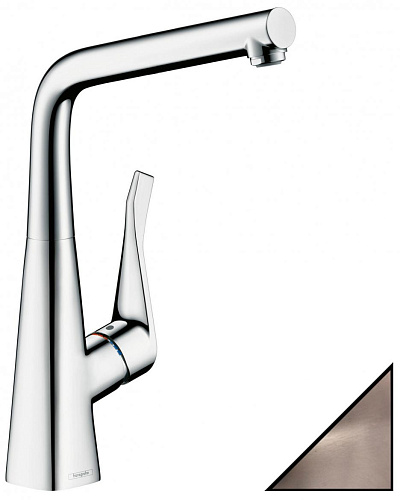 Hansgrohe 14822800 Metris 320 Смеситель для кухни, однорычажный, под сталь