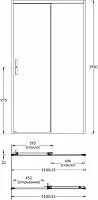 KERAMA MARAZZI VETRO VE.110.SD.CR Душевая дверь купить недорого в интернет-магазине Сквирел