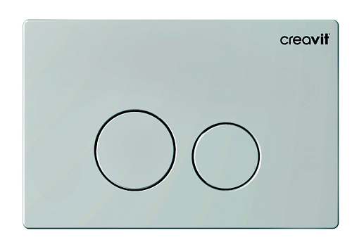 Creavit GP9002.07 Terra Панель смыва для унитаза, накладная, холодный серый матовый