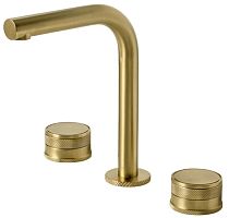 Смеситель на столешницу Boheme PRESTIGE 152-MG-PR золотой матовый