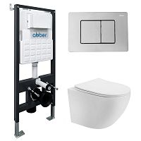 Abber BEQUEM AC1100T-AC0105-AC0120 Инсталляция с подвесным унитазом
