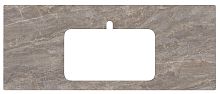 Kerama Marazzi PL2.VT280/120 Plaza Столешница для раковин, встраиваемых сверху, 120 см, Парнас/пепельный лаппатированный