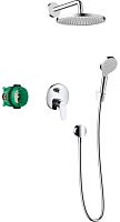 Hansgrohe 27958000 Crometta Душевой комплект Set 8 в 1 (26723000+27409000+26330400+31945000+28331000+27456000+28272000+01800180), хром