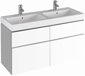 Geberit iCon 840520000 Шкафчик под раковину двойную 1190x620x477 мм, белый глянец, лак