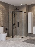 BelBagno  ACQUA-R-2-100-C-NERO Душевой уголок