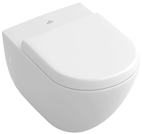 Villeroy & Boch 660310R2 Subway Чаша унитаза подвесного 37х56 см, (с полкой), ярко-белый (Star White) CeramicPlus