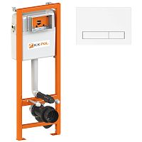 KKPol SET/M400/380/K Economic Комплект инсталляции с клавишей M08, белый