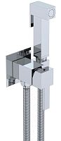 Cezares CZR-SET-DA2-ID3-FMM120-01 Набор для гигиенического душа, хром (Смеситель для гигиенического душа со штуцером и держателелем, шланг металлизированный 120 см, душ гигиенический)