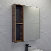 Comforty 00-00011589 Соло Зеркальный шкаф 70х80 см, дуб темно-коричневый