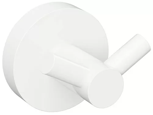 Bemeta 104106034 White Крючок для одежды 5.5 см, двойной, белый купить в интернет-магазине Сквирел