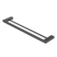 Cezares STYLUS-THD-60-NOP Полотенцедержатель двойной 60 см, исполнение черный матовый