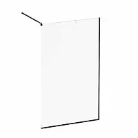 AM.PM W84WI-120-F1-BTE Func, Душевая перегородка 120x200 см, стекло прозрачное + покрытие, профиль черный