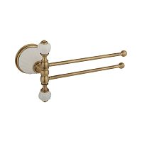 Migliore 17435 Olivia Полотенцедержатель двойной поворотный, белый/бронза