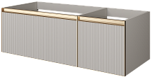 Armadi Art QUATRO 790-M2-120-CM-RIB-MG Тумба купить  в интернет-магазине Сквирел