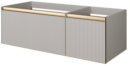 Armadi Art QUATRO 790-M2-120-CM-RIB-MG Тумба купить  в интернет-магазине Сквирел