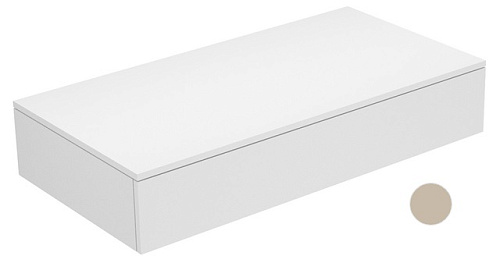 Keuco 31750280000 Edition 400 Тумба боковая 105х53.5 см, кашемир/стекло кашемировое матовое купить недорого в интернет-магазине Сквирел