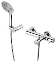 Cezares LEAF-VD-L-01 Смеситель для ванны и душа однорычажный в комплекте с ручным душем, шлангом и держателем, исполнение Хром