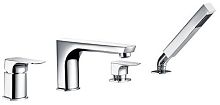WasserKRAFT 2755 Salm Смеситель на борт ванны, 4 отверстия, хромоникелевое покрытие