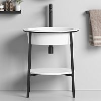 Abber BEQUEM AC2131MW Консоль с интергрированной раковиной