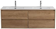 BelBagno KRAFT-1200-4C-SO-2-RNN База под раковину 120х46 см, подвесная, Rovere Nebrasca Nature (натуральный дуб Небраска)