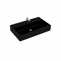 Villeroy & Boch 51338GS0 Memento Раковина для мебели 80х47 см, черный глянцевый (Glossy Black) CeramicPlus