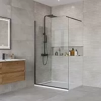 BelBagno Kraft KRAFT-L-1-110-C-NERO Душевая перегородка