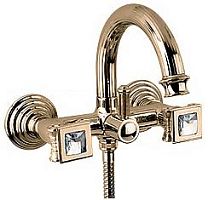 Cezares OLIMP-VD-02-Sw Смеситель для ванны, бронза/ручки Swarovski