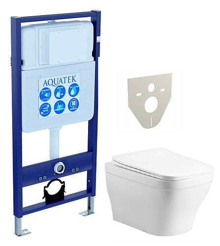 Aquatek SET Амадео cm Комплект: рама Standard INS-0000012 (без клавиши и крепежа) + унитаз AQ1180-00 с тонким сиденьем Soft-close, белый Aquatek SET Амадео cm Комплект: рама Standard INS-0000012 (без клавиши и крепежа) + унитаз AQ1180-00 с тонким сиденьем Soft-close, белый