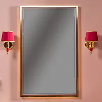 Зеркало Armadi Art Monaco с подсветкой 70*110 см глянец бордо + золото 566-RG