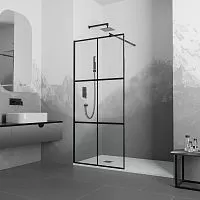 RGW 35101190-84 Walk In WA-011B Душевая перегородка, профиль черный