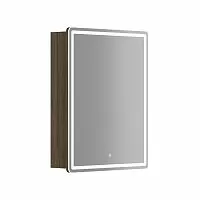 Sancos MI60ECH Mirror Зеркальный шкаф для ванной комнаты 59х74 см, с LED подсветкой, дуб чарльстон купить  в интернет-магазине Сквирел