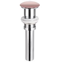 Ceramica Nova CN2000MP Донный клапан без перелива/с керамической накладкой/с системой Click-Clack, розовый матовый