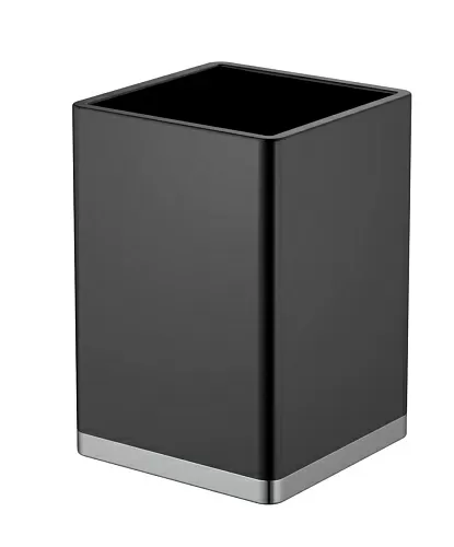 Стакан квадратный Boheme 10961-B-CR черный-хром купить в интернет-магазине Сквирел