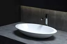 Salini 1101102GRH Callista 02 Раковина накладная, материал S-Sense, 58х35 см, белая