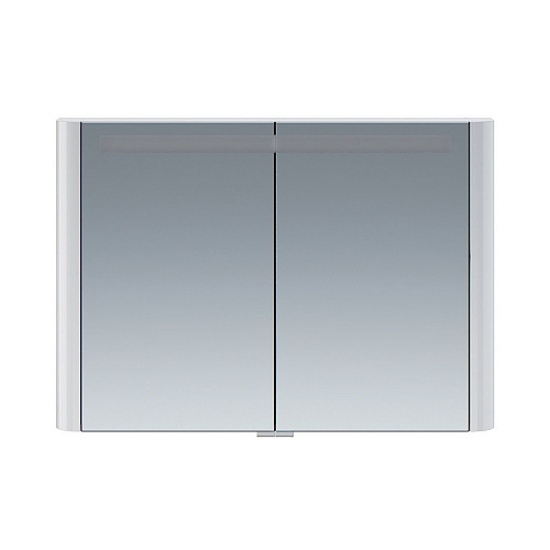 AM.PM M30MCX1001WG Sensation, Зеркальный шкаф, 100х70 см, с подсветкой, белый глянец купить  в интернет-магазине Сквирел