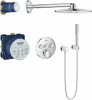 Grohe 34705000 SmartControl Perfect Набор верхнего душа на кронштейне: смеситель/верхний душ, хром