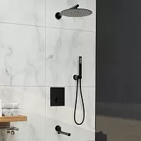 RGW 511408370-04 Shower Panels SP-370B Душевая система встраиваемая, черный