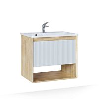 Jorno Toss.01.70/P/SS-W/JR Tossony Тумба под раковину 70х44 см, сонома светлая/белый