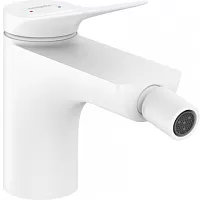 Hansgrohe 75200700 Vivenis Смеситель для биде, со сливным гарнитуром, матовый белый