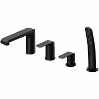 Ravak X070176 Flat Смеситель на борт ванны , черный