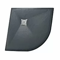 RGW 16153100-02 Stone Tray ST/R-G Душевой поддон полукруглый, графит